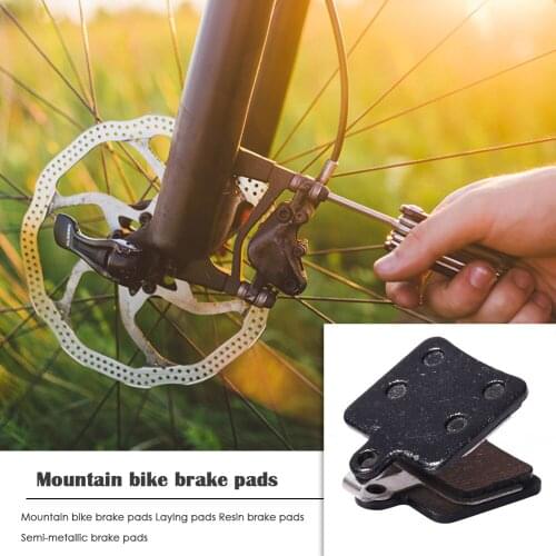 1 Pair Pulling Hydraulic Disc Brake Calipers Clamp Semi-Metallic MTB Bicycle Disc Brake Pads Mountain Cycling Bike Parts