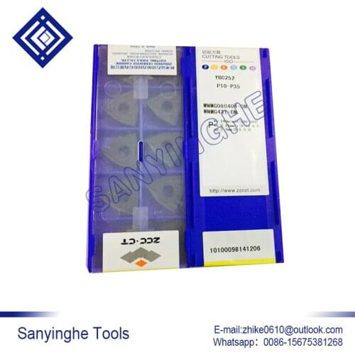 Free shipping high quality 10pcs/lots YBC252 WNMG080412-DM cnc carbide turning inserts
