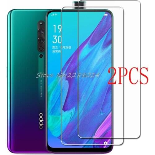 2PCS FOR OPPO Reno2 Z Tempered Glass Protective on PCKM70 PCKT00 PCKM00 CPH1945 CPH1951 Screen Protector Glass Film Cover