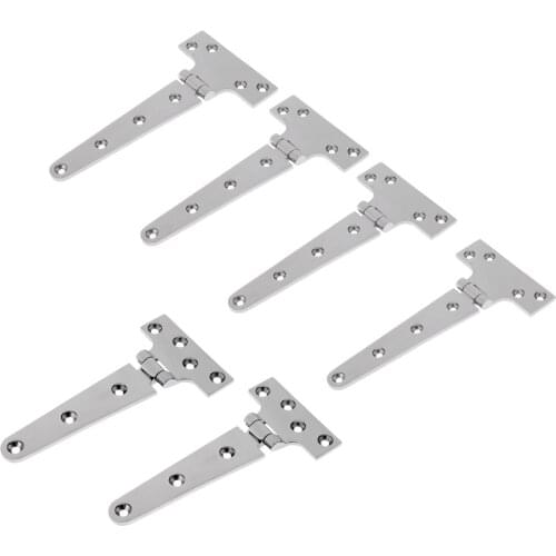 6 Pcs. Cross Hanger T-hinges T-ribbons Made Of 316 Stainless Steel