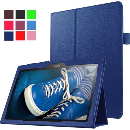 Maymiky Litchi PU Leather Case Flip Cover Case For Lenovo Tab 2 A10 70 Tab2 A10-70F A10-30 X30 X30F A10-70L tablet Case Cover