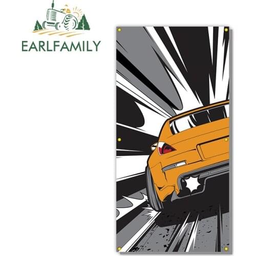 EARLFAMILY 13cm x 6.7cm for The Orange One Workshop Decal Motorcycle Car Bumper Window Stickers Waterproof Vehicle Decoration