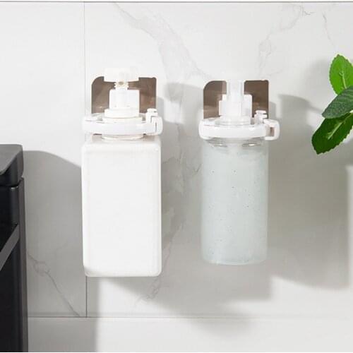 HGHO 6PCS Self-Adhesive Shampoo Shower Holder Bottle Shelf Soap Holder for Shower Wall Bathroom Shelves Hanger