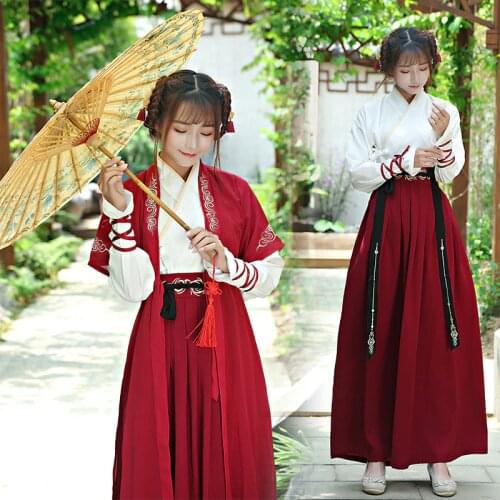Chinese National Folk Dance Costume Ancient Han Dynasty Swordsman Cosplay Women Hanfu Outfit Princess Lady Tang Dynasty Clothing