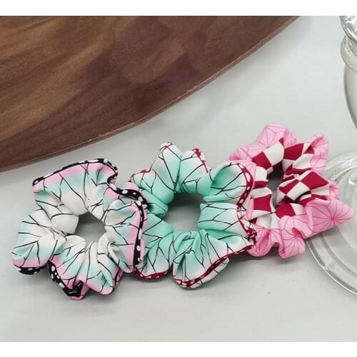 Anime Demon Slayer Cosplay Hair Ring Nezuko Zenitsu Tanjirou Makomo Tamayo Features Fashion Hair Accessories Girl Costume Props