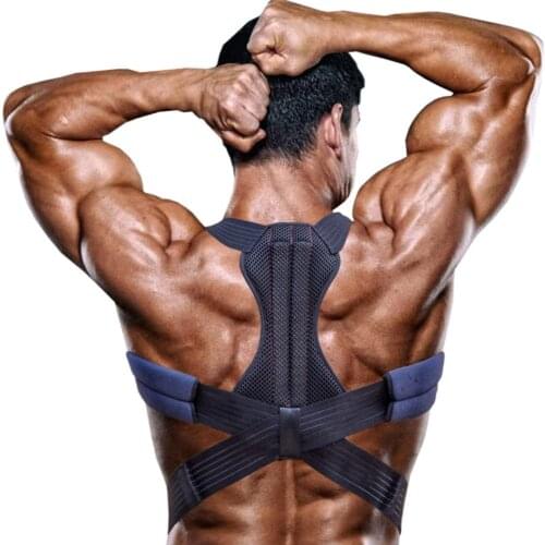 Posture Corrector Back Neck Lumbar Shoulders Pain Relief with Spinal and Back Corset Adjustable and Breathable Back Brace