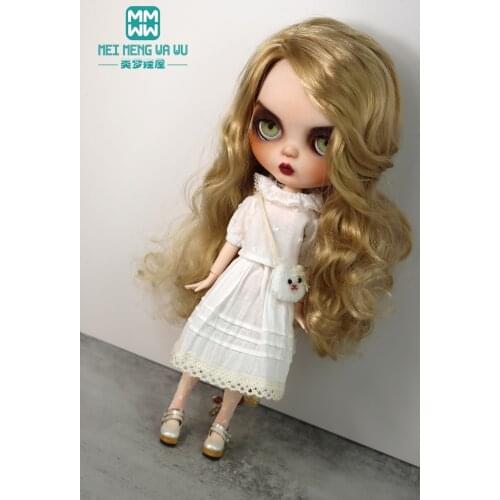 Doll clothse for 28-30cm Blyth Azone OB23 OB24 Toys doll accessorie Fashion white shirt, long skirt