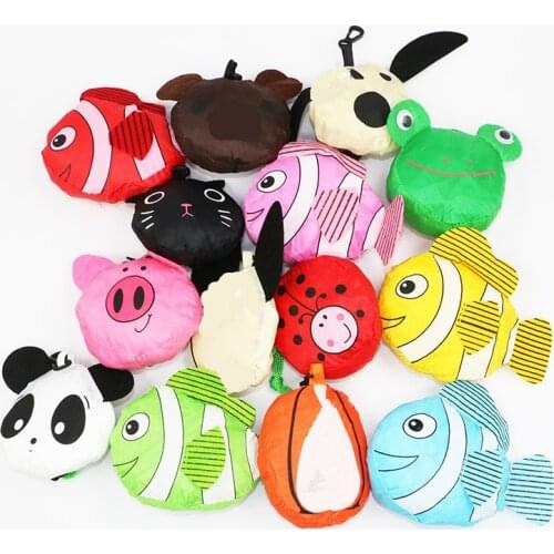 New Reusable Handbag Grocery Tote Storage Eco Travel Animal Shopping Bag Travel packing Organizers Recycle Handbags 38cm x58cm