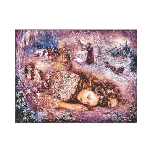 Winter Dreaming Top Quality Sewing kit Embroidery Needlework 14CT Unprinted Art Many colors Cross Stitch Kits DIY Handmade Decor