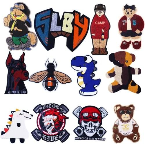 Dog Patch Diy letter Sewing On Patches For Clothing Big Embroidery Patch On Clothes Sewing Accessories Applied On Clothes Decro