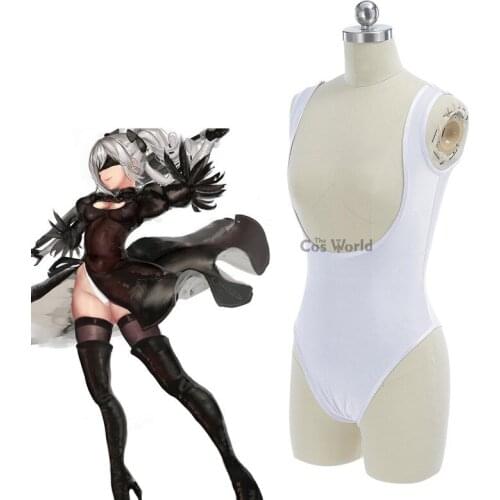 NieR Automata Heroine 2B YoRHa No. 2 Type B Deep V T Back Tights Corset Underwear Underpants Cosplay Costumes