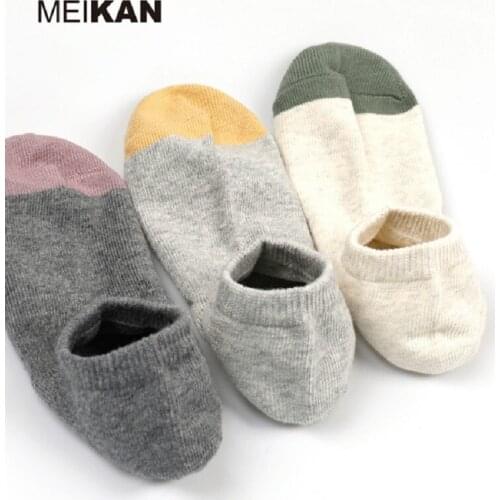 Ship socks spring/summer shallow mouth cotton quantity hand sewn ship socks men and womens average size color breathable sweat