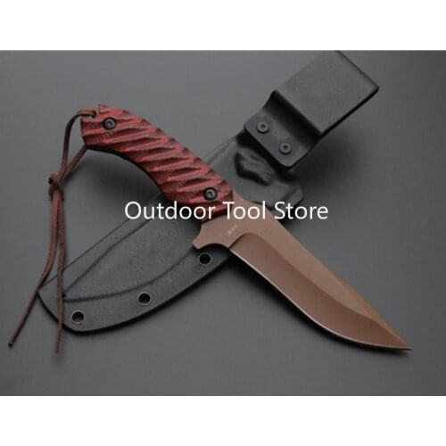 Italy knife Sand Hunter straight knife fixed 5Cr13 blade G10 handle fruit camping survival tactical hunting portable knives a523