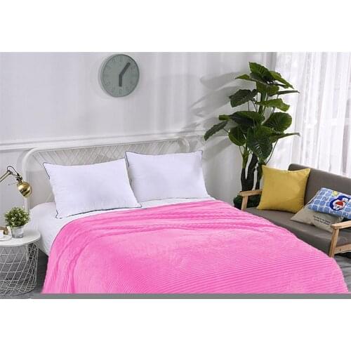 Solid Color Mesh Soft Skin Blanket Flannel Carpet Velvet Towel Sofa Blanket Beibei Velvet Blanket Pineapple Small Blanket