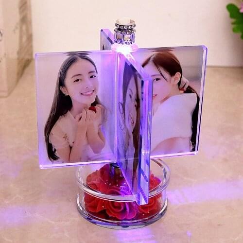 Personalized Photo Frame Custom Photo Frame with Light, Girlfriend Gift Mother Gift Wife Gift Wedding Decor