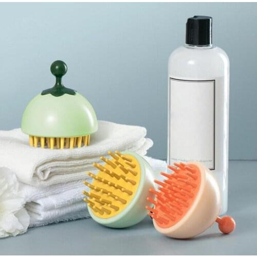 Handheld ABS Scalp Shampoo Massage Brush Washing Shower Hair Comb Mini Head Meridian Massage Comb for Home