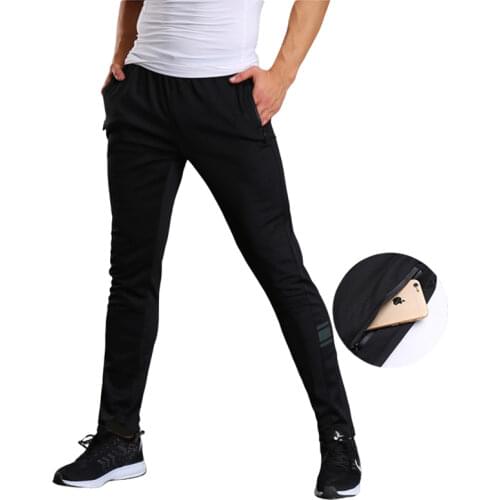 Bodybuilding Sports Running Pants Mens Striped Breathable Fitness Training Jogging Sweatpants Black Basketball Tennis Trousers