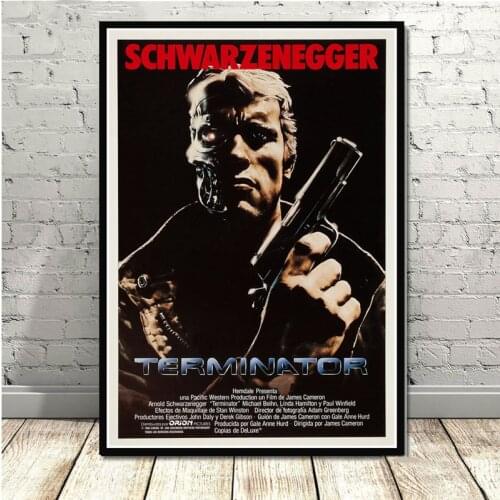 Terminator Arnold Schwarzenegger Movie Canvas Painting Wall Pictures For Living Room Vintage Film Decorative Home Decor Obrazy