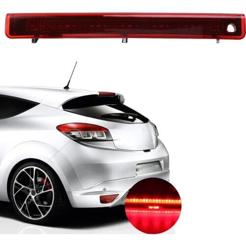 Third 3Rd Brake Light, LED Stop Lamp for Renault Megane Hatchback MK3 2008-2016 Rear Tail Light, Red Shell