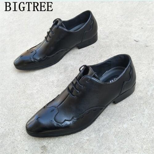 Italian Brogue Shoes Men Elegant Oxford Shoes For Men Dress Shoes Leather Office Fashion Men Shoes Wedding Heren Nette Schoenen