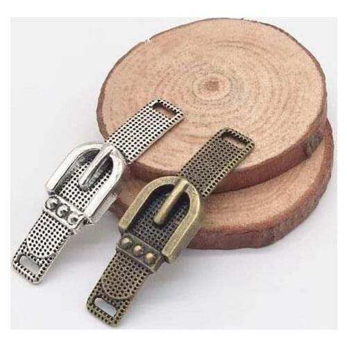 Vintage 12 pcs zinc alloy belt charms fit DIY handmade necklace earring bracelet charms Jewelry Making