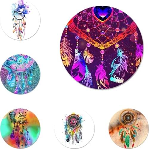 Vivid Dream Catcher Icons Pins Badge Decoration Brooches Metal Badges For Backpack Decoration 58mm