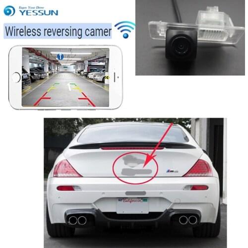 YESSUN For BMW 6 M6 E63 E63N E64 E64N 2003~2010 for BMW 6 F12 F13 F06 wireless car reversing camera waterproof Full HD