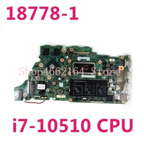 00HT1K 18778-1 i7-10510CPU N17S-G2-A1 Mainboard For DELL Inspiron 5490 5498 5590 5598 Laptop Motherboard 100%Tested Working Well