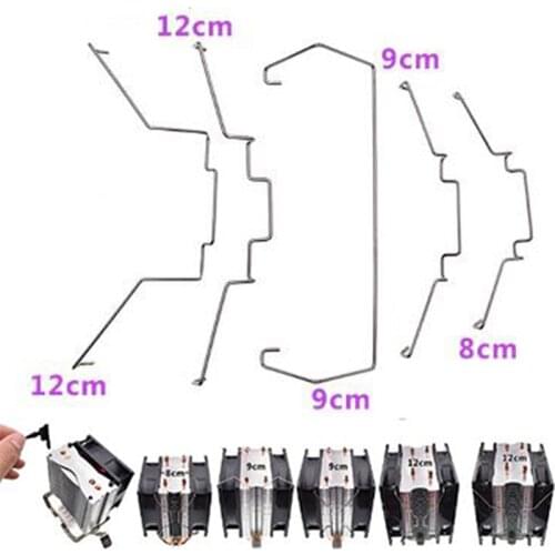 1Pair CPU Radiator Fan Hook Fixed Bracket Fan Buckle Elastic Steel Fan Buckle CPU Fan Hook Bracket 8cm/9cm/12cm Notebook stand