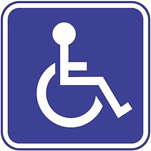 13cm x 13cm Car Styling Car Sticker Wheel Chair Accessible Decals Stickers Vinyl Sq Outdoor Durable Handicap Accessories