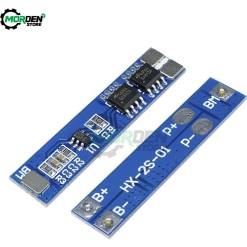 2Pcs 2S 5A 7.4V/8.4V 18650 Lithium Battery Charging Protection Board Module Charger 7.4V 8.4V Pad Module High Current Protect
