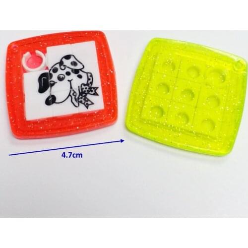 1X 4.7cm Dog SLIDER PUZZLE 336 782 Favour Pinata School Bag Filler Loot Gag Birthday Party Favors Gift Novelty Prize Cake Topper