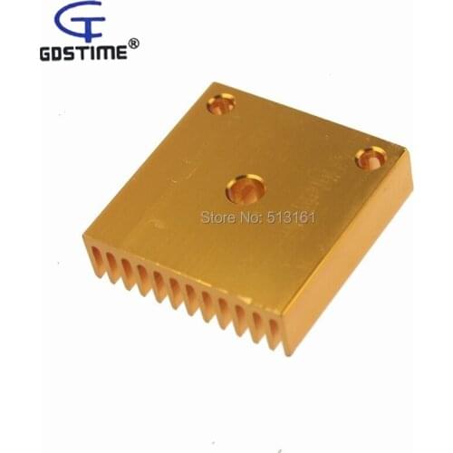 200pcs/lot Aluminium Heatsink MK 7 MK8 Extruder Makerbot 40x40x11mm for 3D Printer Part