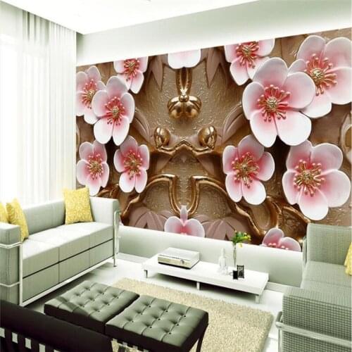 Beibehang 3d wallpaper custom HD art home decoration background modern living room restaurant hotel jinmei fresco panel