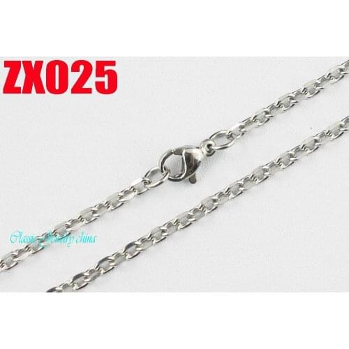 50 meters 3mm Elliptic 316L stainless steel necklace four surface grinding chain fashion jewelry parts chains ZX025