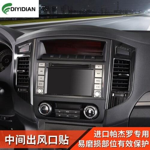 FOR Mitsubishi Pajero v87 v93 v97 interior modification accessories air conditioning port decoration stainless steel stickers