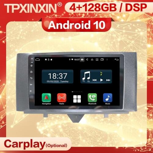 Wireless Carplay 2 Din Car Android Stereo Receiver For Benz SMART 2016 Video Radio Auto Audio Recorder Head Unit Player Screen