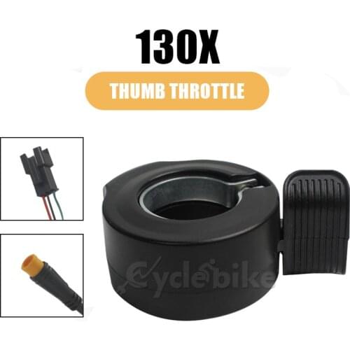 Thumb Throttle For 24-72V Ebike Right Left Universal 130X Waterproof Connector