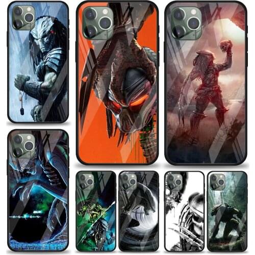 Alien vs Predator Tempered Glass Cover For Apple IPhone 12 Mini 11 Pro XS MAX XR X 8 7 6S 6 Plus Phone Case Coque