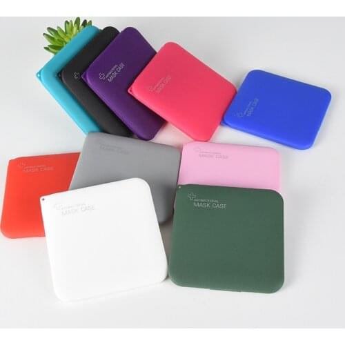 Colorfor Portable Masks Case pp Box for storing mask Saves masks box cartoon students Mask Storage Dustproof mask Organizer