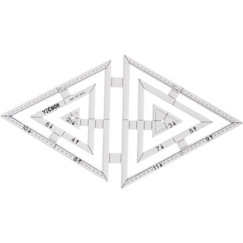DIY Tools Sewing Parts Patchwork Rulers Double Triangular Ruler(NT-3010)