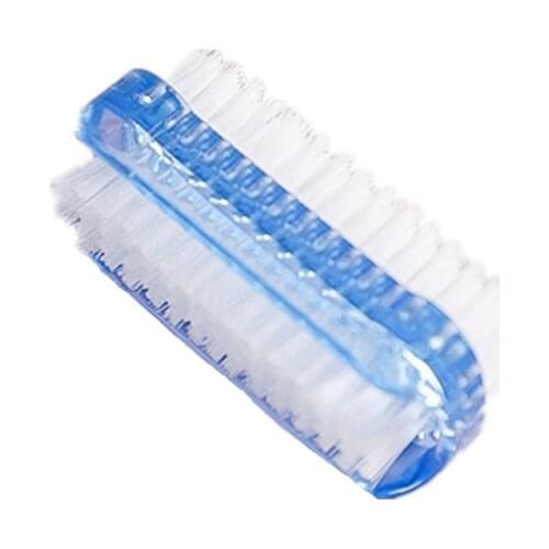 Double Sided Scrubbing Soft Art Nail Brush Remove Dirt Practical Fingernail Manicure Tools Care Pedicure Hand Wash Dust Cleaning