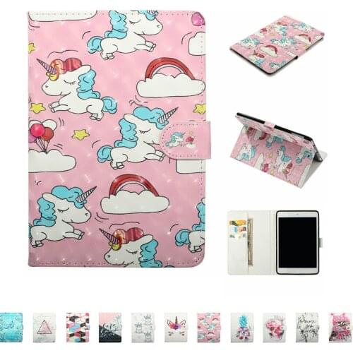 Unicorn Butterfly Flip PU Leather Cover Case For iPad Mini 1 2 3 4 5 Tablet Sleeve Case For Apple iPad mini4 mini3 mini2 mini1