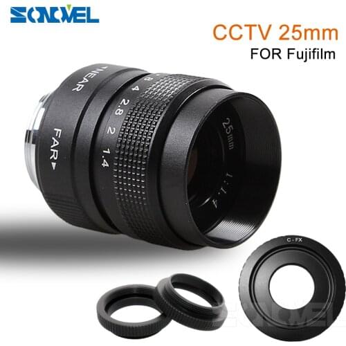 FUJIAN 25mm f/1.4 C Mount CCTV f1.4 Lens for Fuji Fujifilm X-E2 X-E1 X-Pro1 X-M1