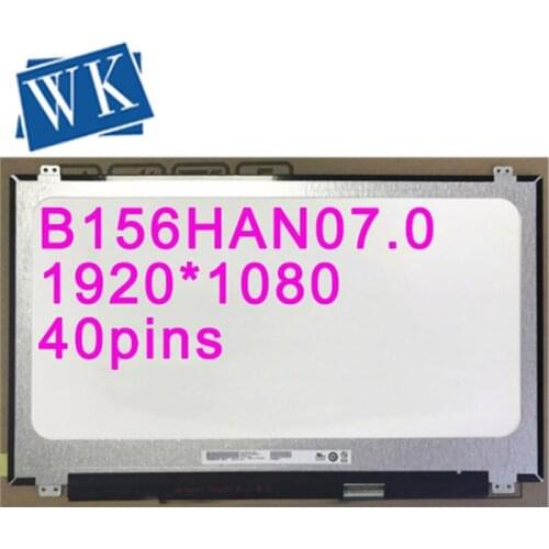 Free shipping B156HAN07.1 B156HAN07.0 FHD IPS matrix 1920*1080 144HZ 40Pin Connector 72% Gamut LED display screen