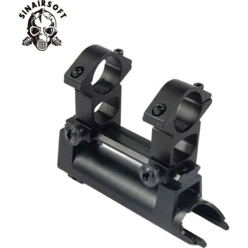 Barska Scope SKS Rifle Mount Base waever 20mm Rail, Replaces Rear Receiver Cover With Gift Scope see-thru Rings