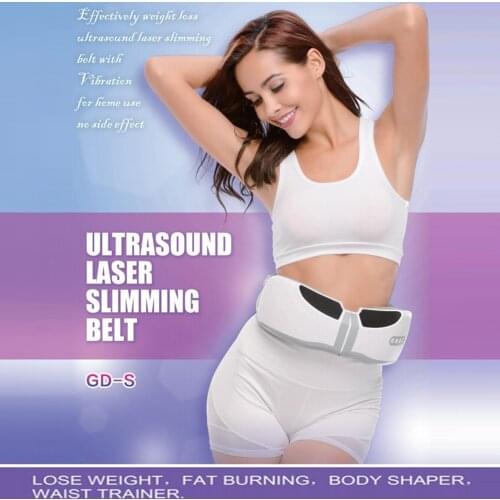 LASTEK Ultrasound Laser Slimming Belt Therapy Device Lose Weight Fat Burning Waist Trainer Body Shaper Vibrating Beauty Massager