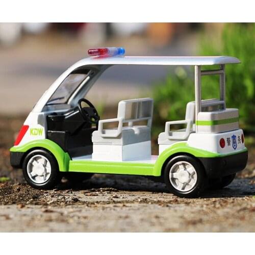 Alloy Diecast Four Patrol Simulation Police Driving Car Model Toys KDW Model 1:32 Children Boy Toy Original Small Decoration Toy