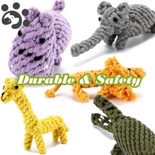 Small Chew Dog Rope Toys for Lagre Small Dogs Interactive Thrower Dog Toys for Dogs Gnawing ToothBrush Cleaning Toy for Dogs