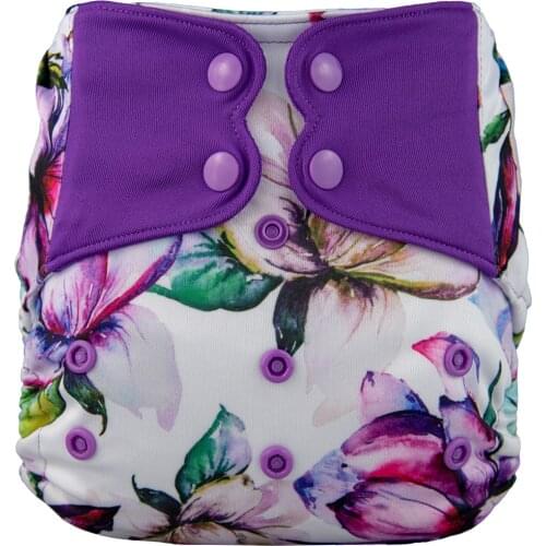 New Arrival Snap Diaper Cover - Waterproof Washable Reusable 3-15kg Bamboo Microfiber Inserts Cloth Baby Diaper Boy Girl Kids